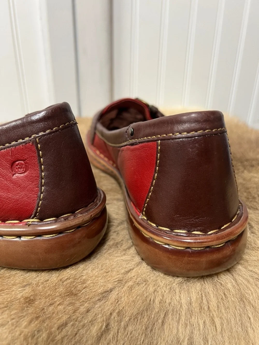 Born Leather Buckle Loafers Shoes 11
